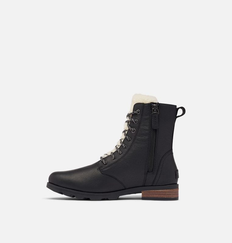 Sorel Dam Snörstövlar Svarta - Emelie™ Short Cozy Mid - VNL-650713